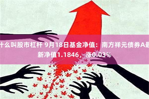 什么叫股市杠杆 9月18日基金净值：南方祥元债券A最新净值1.1846，涨0.03%