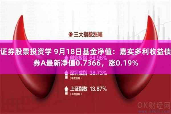 证券股票投资学 9月18日基金净值：嘉实多利收益债券A最新净值0.7366，涨0.19%