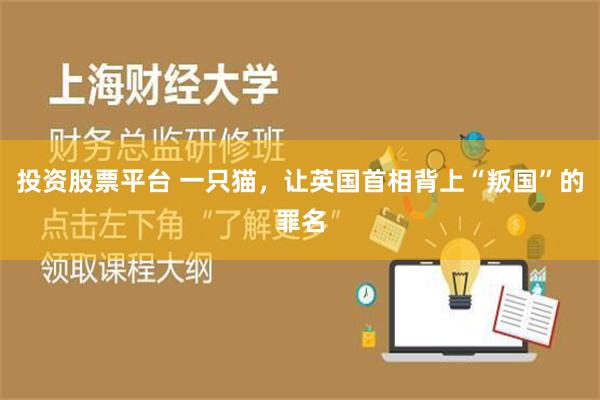 投资股票平台 一只猫，让英国首相背上“叛国”的罪名