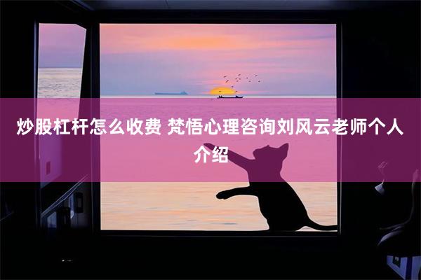 炒股杠杆怎么收费 梵悟心理咨询刘风云老师个人介绍