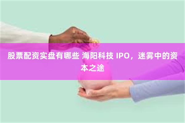 股票配资实盘有哪些 海阳科技 IPO，迷雾中的资本之途